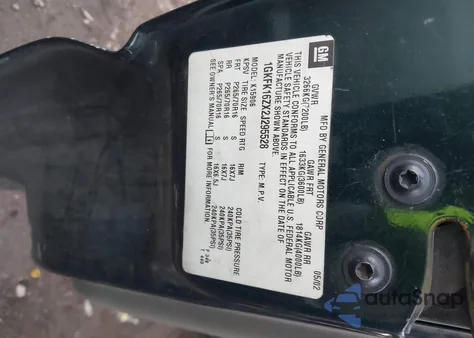 2002 GMC Yukon Xl 1500 Slt z USA, uszkodzony, nr VIN 1GKFK16ZX2J295528